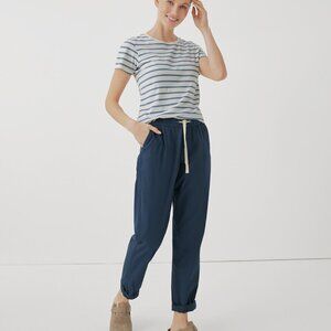Pact Blue Organic‎ Cotton High Rise Pants
